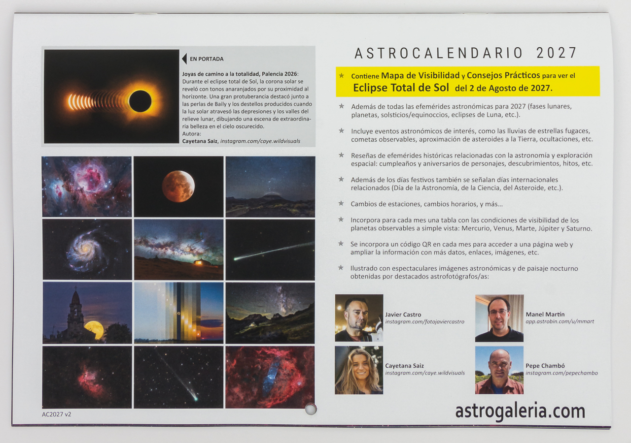 Calendario Astronómico 2027 - Imagen 5